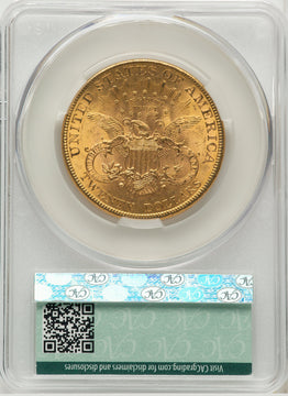 1895 $20 Liberty Double Eagle CACG MS62 (520048671)