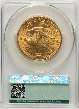 1914-S $20 Saint-Gaudens Double Eagle CACG MS62 (177220303)