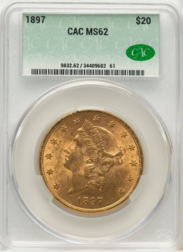 1897 $20 Liberty Double Eagle CACG MS62 (572261039)