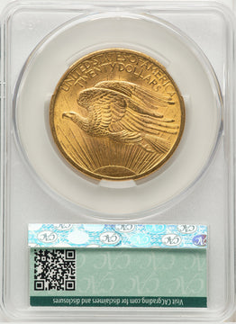 1907 $20 Saint Saint-Gaudens Double Eagle CACG MS64