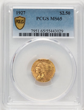 1927 $2.50 Indian Quarter Eagle PCGS MS65 (776139011)