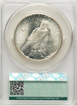 1925-S CACG Plus Peace Dollar CACG MS64+