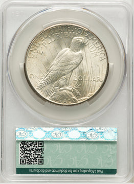 1928 Peace Dollar CACG MS65
