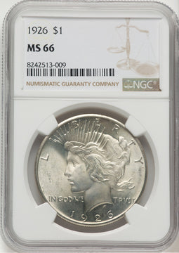 1926 Peace Dollar NGC MS66
