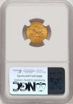 1915-S $2.50 Panama-Pacific Quarter Eagle Commemorative Gold NGC MS65