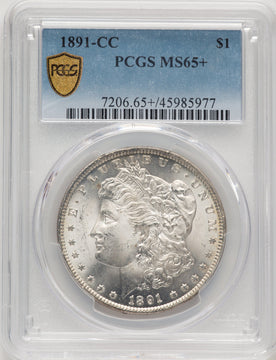 1891-CC Morgan Dollar PCGS MS65+