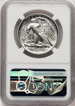 2020-W Palladium Eagle 1 oz Burnished Brown Label NGC MS70