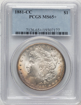 1881-CC Morgan Dollar PCGS MS65+