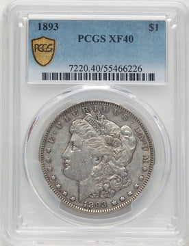 1893 Morgan Dollar PCGS XF40 (777139033)