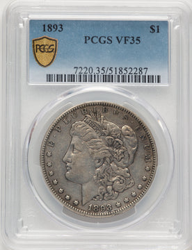1893 Morgan Dollar PCGS VF35