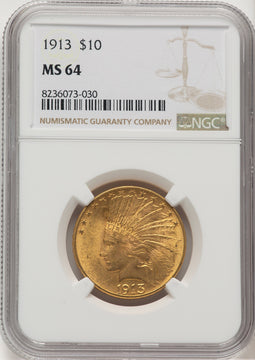 1913 $10 Indian Eagle NGC MS64
