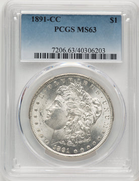 1891-CC Morgan Dollar PCGS MS63 (776615005)