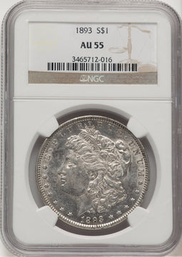 1893 Morgan Dollar NGC AU55 (776728008)