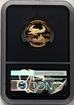 1996-W $10 Quarter-Ounce Gold Eagle Miles Standish NGC PF70