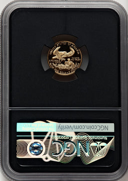 1993-P $5 Tenth-Ounce Gold Eagle Miles Standish NGC PF70
