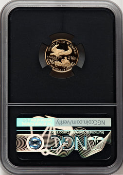 2005-W $5 Tenth-Ounce Gold Eagle Miles Standish NGC PF70