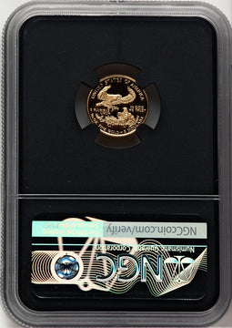 2002-W $5 Tenth-Ounce Gold Eagle Miles Standish NGC PF70