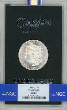 1881-CC GSA Hoard Morgan Dollar NGC MS63 (776615006)