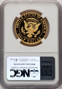 2014-W 50C Kennedy Gold 50th Anniversary Jeff Garrett Red Book Proof Kennedy Half Dollar NGC PR70 (772904004)