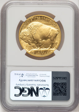2008-W $50 One-Ounce Gold Buffalo Jeff Garrett Red Book NGC MS70