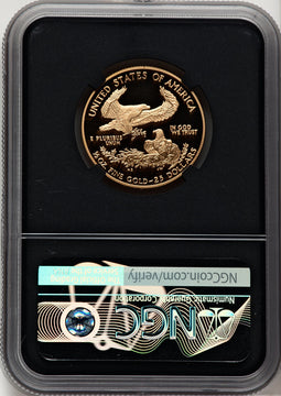 2003-W $25 Half-Ounce Gold Eagle Miles Standish NGC PF70