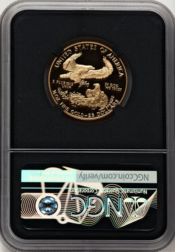1989-P G$25 Half-Ounce Gold Eagle Miles Standish NGC PF70