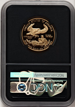 1996-W $25 Half-Ounce Gold Eagle Miles Standish NGC PF70