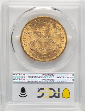 1873-S $20 Closed 3 Liberty Double Eagle PCGS MS63