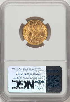 1892 $5 CAC Liberty Half Eagle NGC MS64+