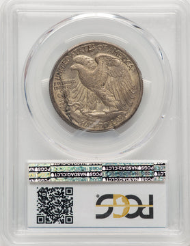 1929-D 50C CAC Walking Liberty Half Dollar PCGS AU58