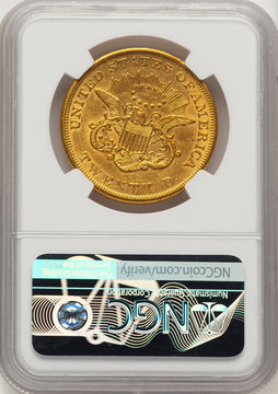 1854 $20 Large Date Proof Liberty Double Eagle NGC AU55 (776751005)