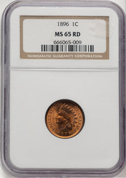 1896 1C RD Indian Cent NGC MS65 (520975005)