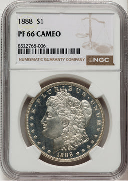 1888 CA Proof Morgan Dollar NGC PR66