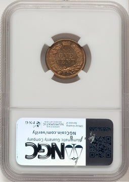 1860 1C Indian Cent NGC MS66 (776350024)
