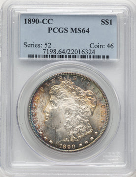 1890-CC Morgan Dollar PCGS MS64 (776657008)