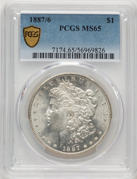 1887/6 Morgan Dollar PCGS MS65 (775159014)