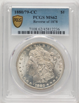 1880-CC Reverse of 1878 Morgan Dollar PCGS MS62