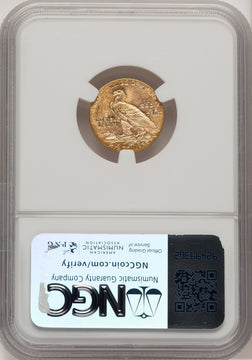 1915 $2.50 Indian Quarter Eagle NGC MS64 (777574003)