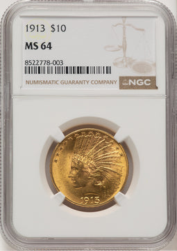 1913 $10 Indian Eagle NGC MS64 (506643007)
