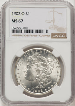 1902-O Morgan Dollar NGC MS67