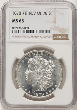 1878 7TF Reverse of 1878 Morgan Dollar NGC MS65 (776661033)