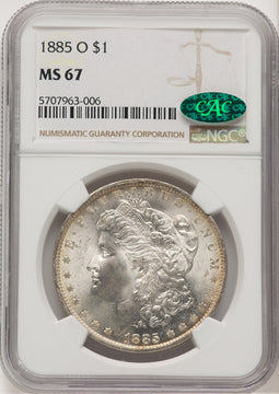 1885-O CAC Morgan Dollar NGC MS67