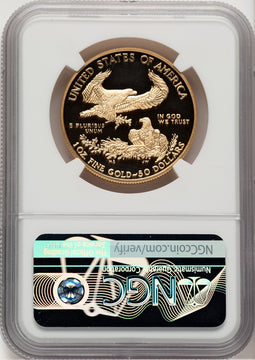 2019-W $50 One-Ounce Gold Eagle First Strike Mike Castle NGC PF70