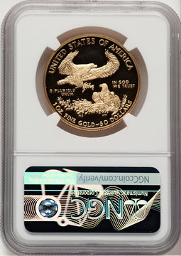 2019-W $50 One-Ounce Gold Eagle Mike Castle NGC PF70 (521152011)