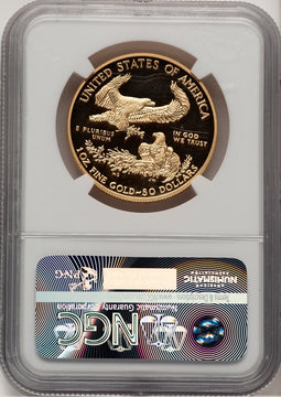 2016-W $50 One-Ounce Gold Eagle 30th Anniversary FDI Non Designation NGC PF70