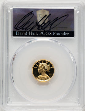 2018-W G$10 American Liberty High Relief David Hall PCGS PR70