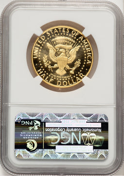 2014-W 50C Kennedy Gold 50th Anniversary First Strike Proof Kennedy Half Dollar NGC PR70 (777388012)