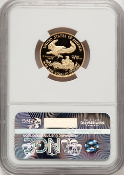 2015-W $10 Quarter-Ounce Gold Eagle Brown Label NGC PF70
