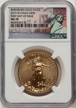 2015-W $50 One-Ounce Gold Eagle NGC MS70 (777444036)