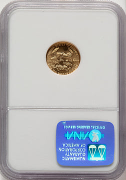 1989 $5 Tenth-Ounce Gold Eagle Brown Label NGC MS70 (777465012)
